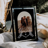 Gothic Skeleton Hands Arch Foto Tischnummern