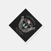 Gothic Skeleton Hands Heart Baby Boy Dusche Serviette (Ecke)