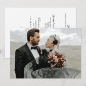 Gothic Skeleton Hands Informationen zur Hochzeitsk Einladung (Vorne/Hinten)