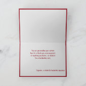 Gothic Skeleton Hochzeit Liebe Sie zu Tode Hinweis Karte (Innenseite)