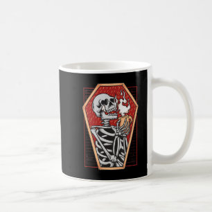 Gothic Skeleton in Coffin Mall Goth Halloween Aest Kaffeetasse