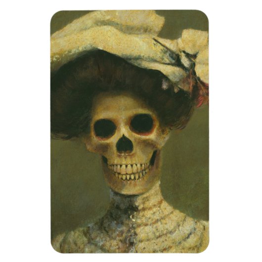 Gothic Skeleton Lady Flexible Magnet (Vertikal)
