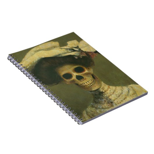 Gothic Skeleton Lady Notebook Notizblock (Rechte Seite)