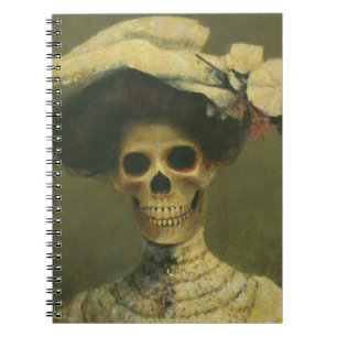 Gothic Skeleton Lady Notebook Notizblock