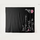 Gothic Skeleton Liebe bis zum Hintergrund der Hoch Wandteppich (Vorderseite (Horizontal))