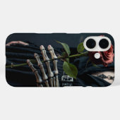 Gothic Skeleton Rose Halloween Case-Mate iPhone Hülle (Rückseite (Horizontal))