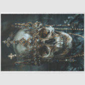 Gothic Skeleton Schädel Decoupage Seidenpapier (Vorderseite)