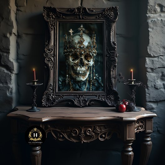 Gothic Skeleton Schädel Decoupage Seidenpapier
