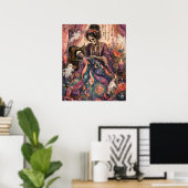 Gothic Skeleton-Schneiderin Quilt Celestial Poster (Heimbüro)