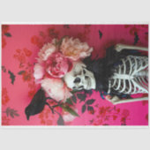Gothic Skeleton Skull Decoupage Seidenpapier (Vorderseite)