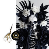 Gothic Skeleton Skull Decoupage Seidenpapier