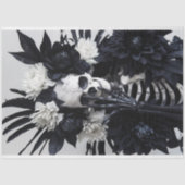 Gothic Skeleton Skull Decoupage Seidenpapier (Vorderseite)