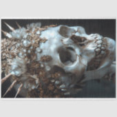 Gothic Skeleton Skull Decoupage Tissue Seidenpapier (Vorderseite)