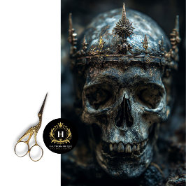 Gothic Skeleton Skull Decoupage Tissue Seidenpapier