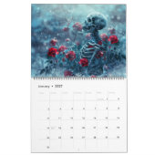 Gothic Skeleton Skull Fantasy 2025 Kalender (Jan 2027)