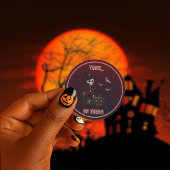 Gothic Skeleton und Pumpkin Halloween Sticker