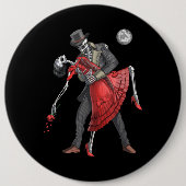 Gothic Skeletons Dancing Button (Vorderseite)
