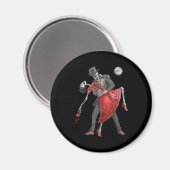 Gothic Skeletons Dancing Magnet (Vorderseite/Rückseite)