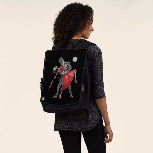 Gothic Skeletons Dancing Rucksack (Ausgewaschen)