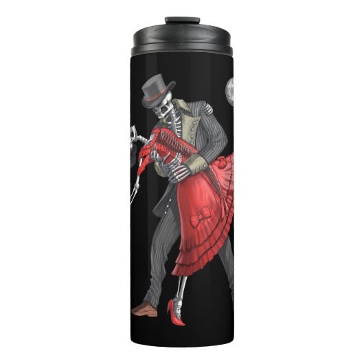 Gothic Skeletons Dancing Thermosbecher (Vorderseite)