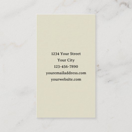 Gothic-Skelett am Strand Visitenkarte (Rückseite)