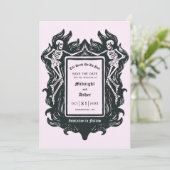 Gothic Skelett bis zum Tod machen uns Teil Save The Date (Stehend Vorderseite)