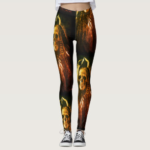 Gothic Skelett Geist Leggings