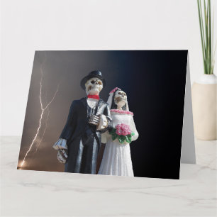 GOTHIC SKELETT HOCHZEIT GRÜßE KARTE