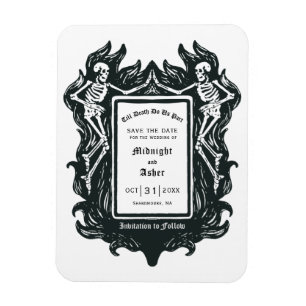 Gothic Skelett Liebe Bis Dass Der Tod Uns Scheidet Magnet
