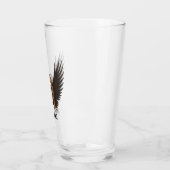 Gothic-Skelett-Vintage-Pilotenhelm-Flügel-Name Glas (Links)