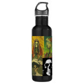 Gothic Skeletts Trinkflasche (Vorderseite)
