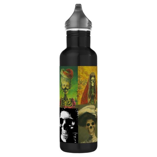 Gothic Skeletts Trinkflasche (Rechts)