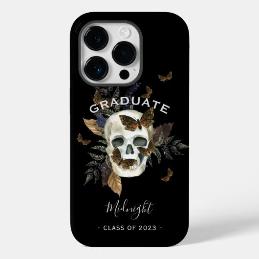 Gothic Skull Abschluss Case-Mate iPhone Hülle (Rückseite)