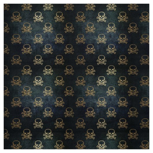 Gothic Skull and Bones Kostümstoff Stoff (Muster)