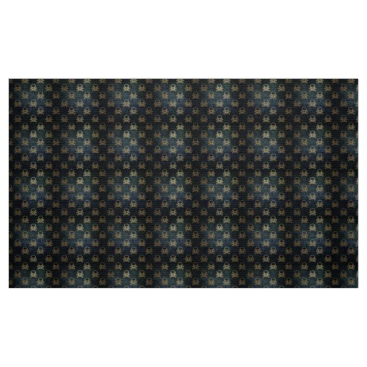 Gothic Skull and Bones Kostümstoff Stoff (Fat Quarter (45,7 x 55,9 cm))