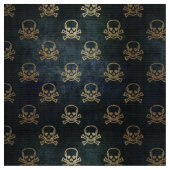 Gothic Skull and Bones Kostümstoff Stoff (Nahaufnahme)
