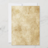 Gothic Skull and Crossbones Halloween-Party Einladung (Rückseite)