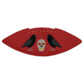 Gothic Skull and Guardian Ravens Halloween Football (Panel)