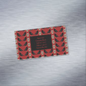 Gothic Skull and Guardian Ravens Halloween Magnetische Visitenkarte (Beispiel)