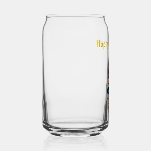 Gothic Skull and Rat Halloween Custom Dosenglas (Rechts)