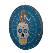 Gothic Skull and Rat Halloween Dartscheibe (Vorderseite rechts)