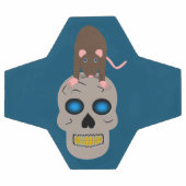 Gothic Skull and Rat Halloween Fußball (Flach)