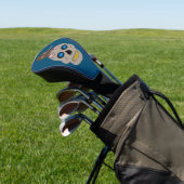 Gothic Skull and Rat Halloween Golf Headcover (In SItu)