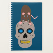 Gothic Skull and Rat Halloween Planer (Vorderseite)