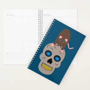 Gothic Skull and Rat Halloween Planer