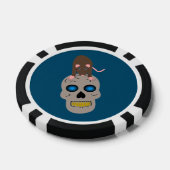 Gothic Skull and Rat Halloween Pokerchips (Einzeln)