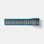 Gothic Skull and Rat Halloween Satinband (Vorderseite)