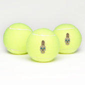 Gothic Skull and Rat Halloween Tennisbälle (Multi)