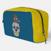 Gothic Skull and Rat Halloween Waschbeutel (Rechte Ecke)