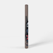 Gothic Skull and Red Blume Samsung Galaxy Hülle (Rechte Seite)